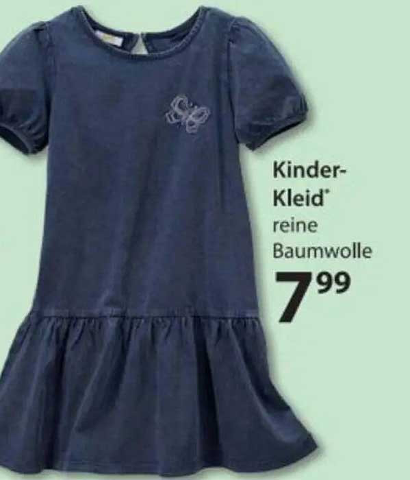 Kinder-Kleid aus reiner Baumwolle