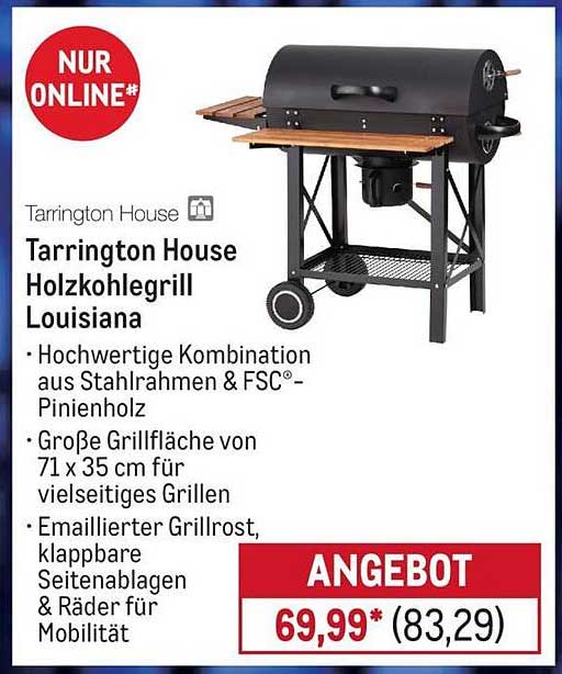 Tarrington House Holzkohlegrill Louisiana