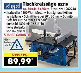 Tischkreissäge HS210