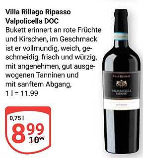 Villa Rillago Ripasso Valpolicella DOC