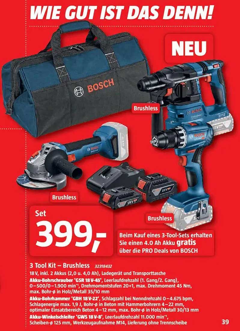 3 Tool Kit – Brushless