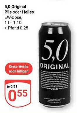 5,0 Original Pils oder Helles EW-Dose