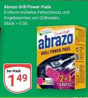 Abrazo Grill Power-Pads - 3er-Pack für nur 1,49 €