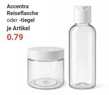 Accentra Reiseflasche oder -tiegel je Artikel