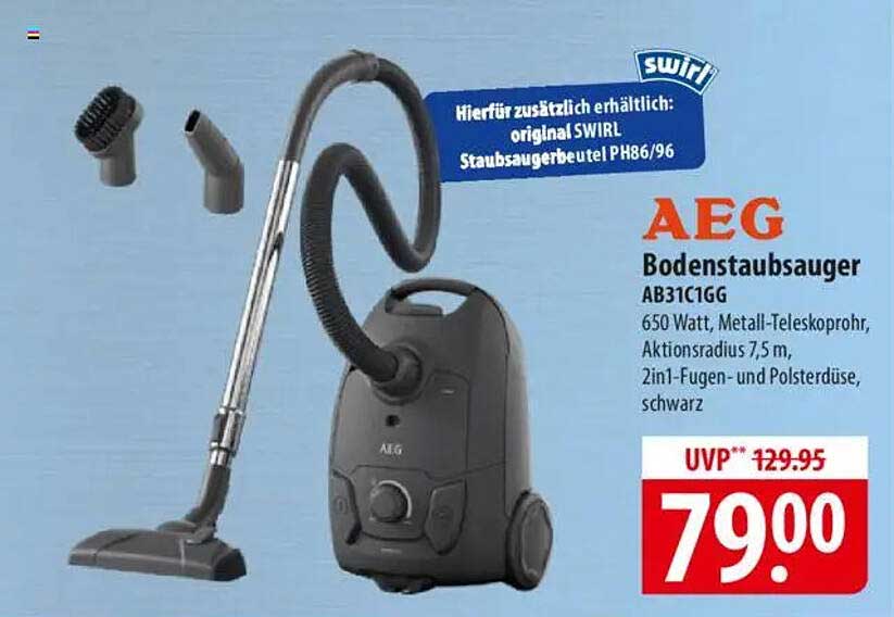 AEG Bodenstaubsauger AB31C1GG