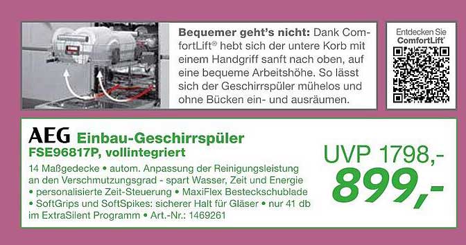 AEG Einbau-Geschirrspüler FSE96817P, vollintegriert