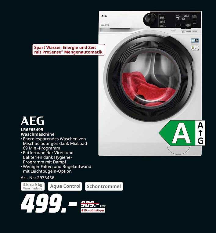 AEG LR6F5495 Waschmaschine - Energiesparendes Waschen