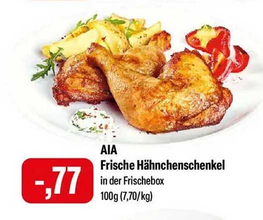 AIA Frische Hähnchenschenkel in der Frischebox
