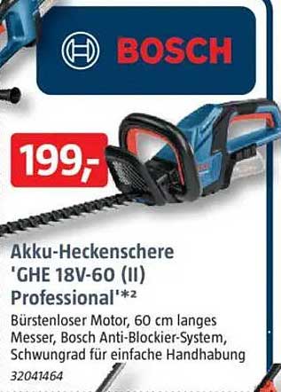Akku-Heckenschere 'GHE 18V-60 (II) Professional'