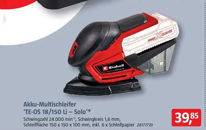 Akku-Multischleifer 'TE-OS 18/150 Li – Solo'