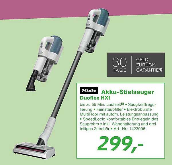 Akku-Stielsauger Duoflex HX1 von Miele