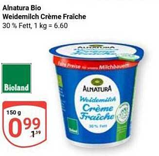 Alnatura Bio Weidemilch Crème Fraîche 150 g