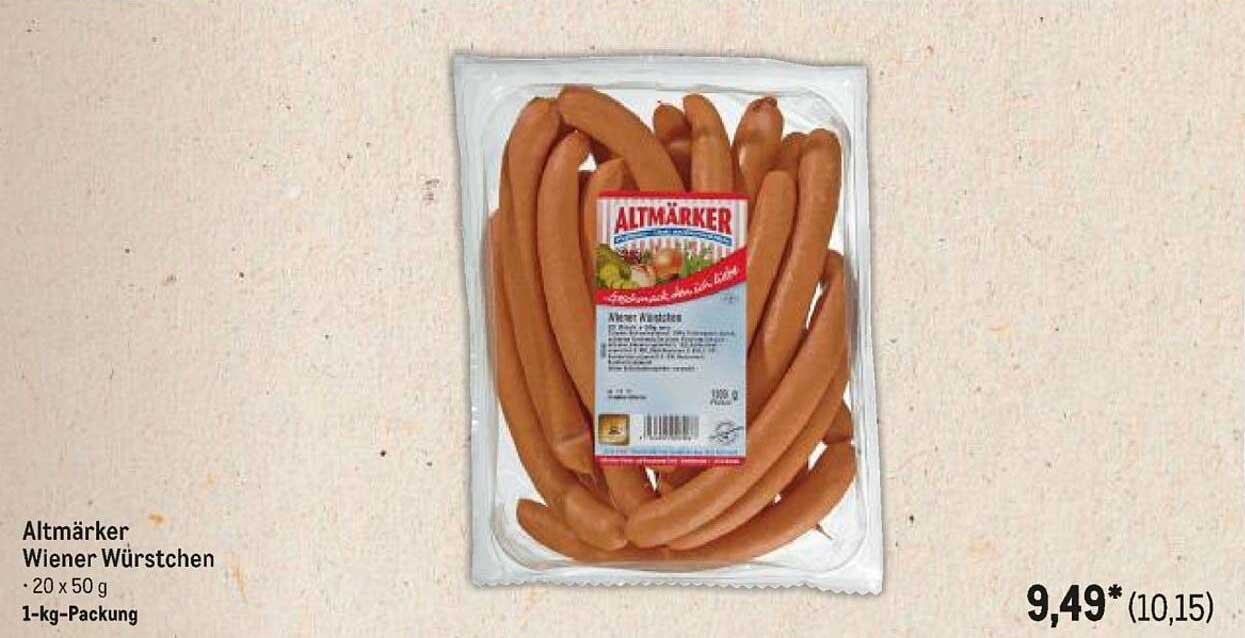 Altmärker Wiener Würstchen 1-kg-Packung