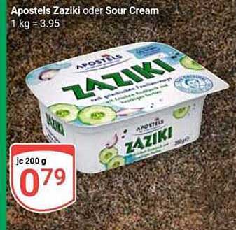 Apostels Zaziki oder Sour Cream 200 g für nur 0,79 €