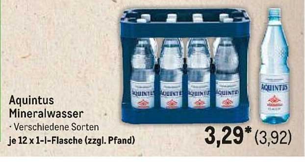 Aquitnus Mineralwasser 12x1l - verschiedene Sorten