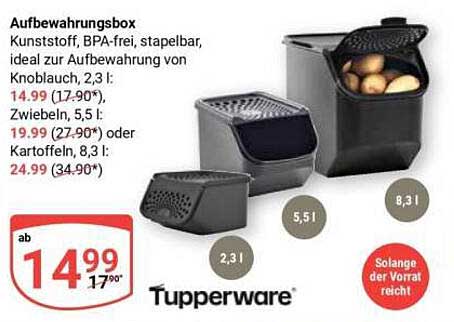 Aufbewahrungsbox von Tupperware