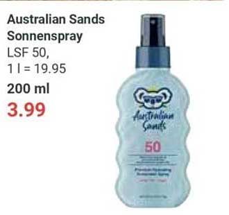 Australian Sands Sonnenspray LSF 50, 200 ml