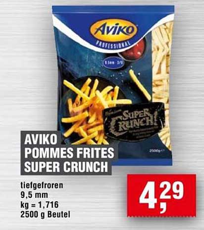 AVIKO Pommes Frites Super Crunch 2500 g