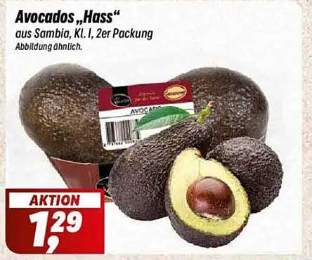 Avocados "Hass" aus Sambia, Kl. I, 2er Packung