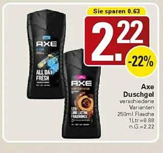 Axe Duschgel - verschiedene Varianten 250ml Flasche