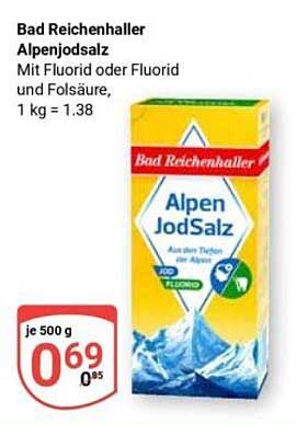 Bad Reichenhaller Alpenjodsalz 500 g