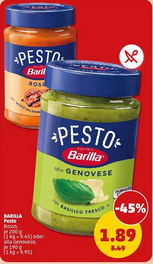 BARILLA Pesto Rosso und Pesto alla Genovese