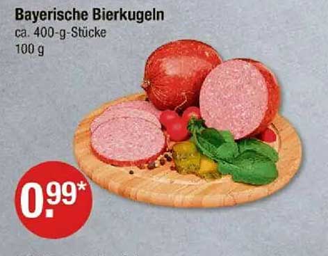Bayerische Bierkugeln ca. 400-g-Stücke