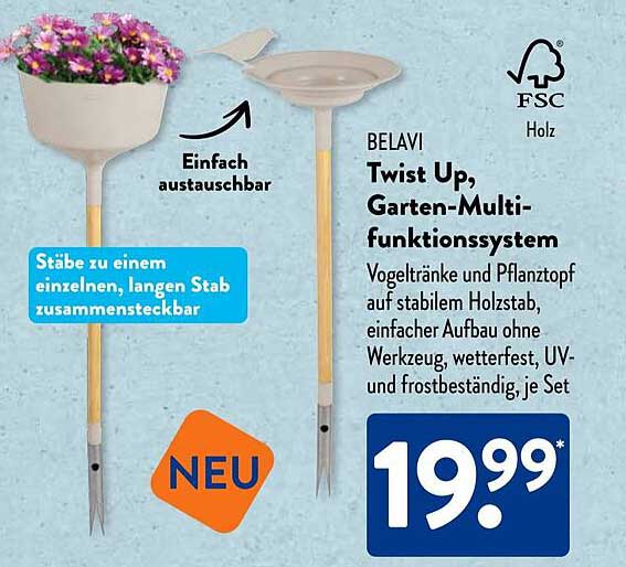 BELAVI Twist Up, Garten-Multifunktionssystem