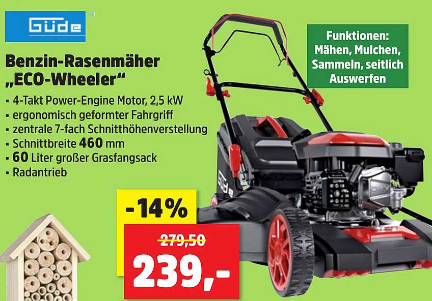 Benzin-Rasenmäher „ECO-Wheeler“