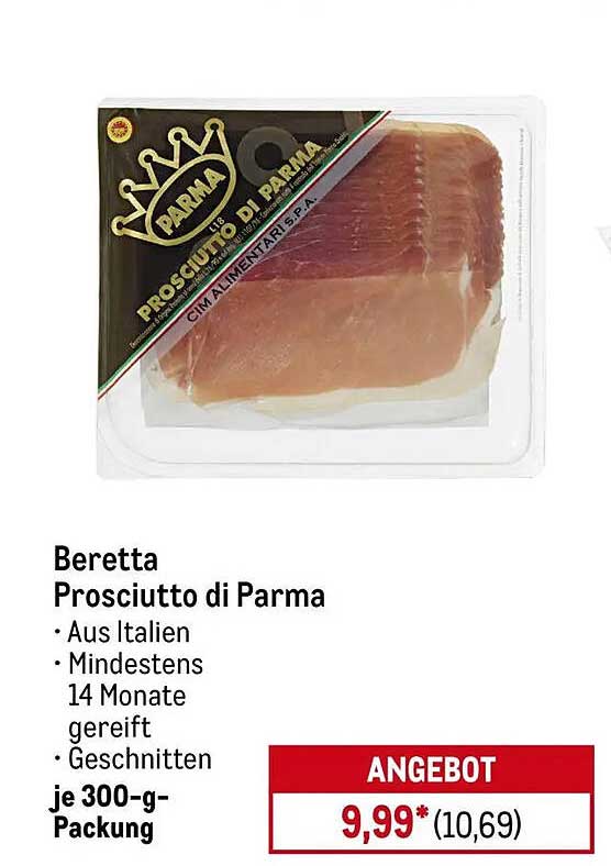 Beretta Prosciutto di Parma 300-g-Packung