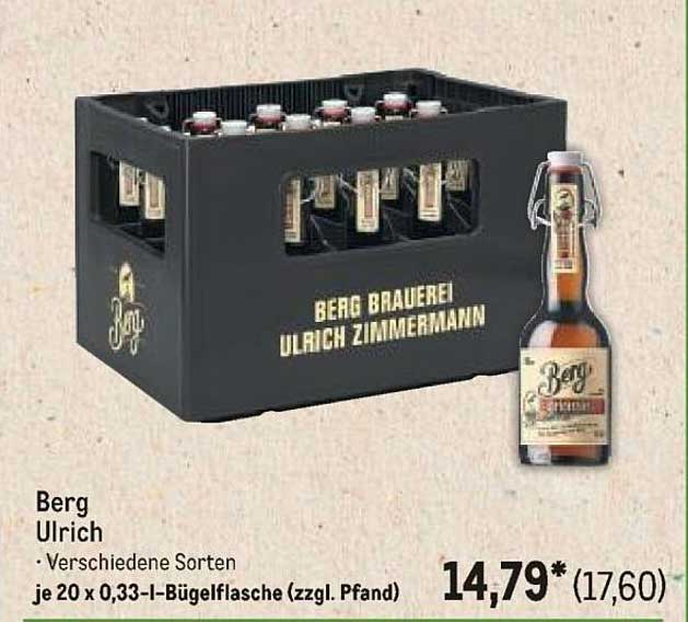 Berg Ulrich Bier – verschiedene Sorten im Kasten