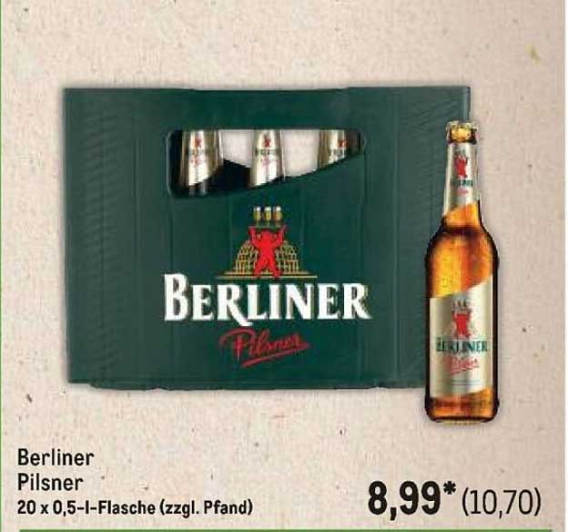 Berliner Pilsner 20 x 0,5-l-Flasche (zzgl. Pfand)