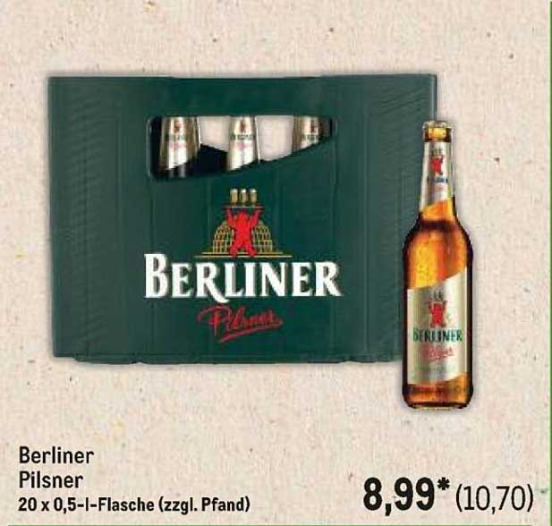Berliner Pilsner 20 x 0,5-l-Flasche (zzgl. Pfand)