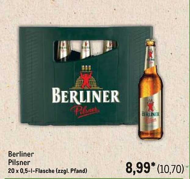 Berliner Pilsner 20 x 0,5-l-Flasche (zzgl. Pfand)