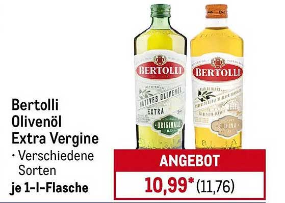 Bertolli Olivenöl Extra Vergine - Verschiedene Sorten je 1-l-Flasche