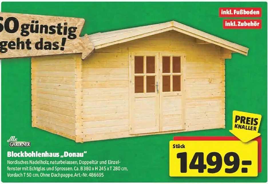Blockbohlenhaus „Donau“