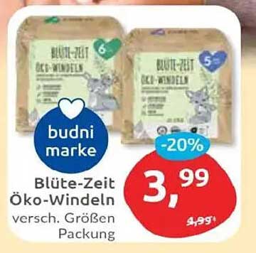 Blüte-Zeit Öko-Windeln - verschiedene Größen