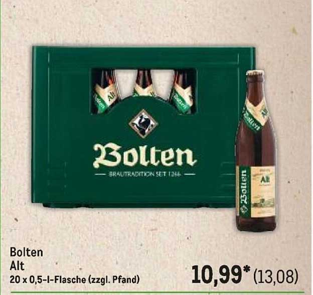 Bolten Alt 20 x 0,5 l-Flasche (zzgl. Pfand)