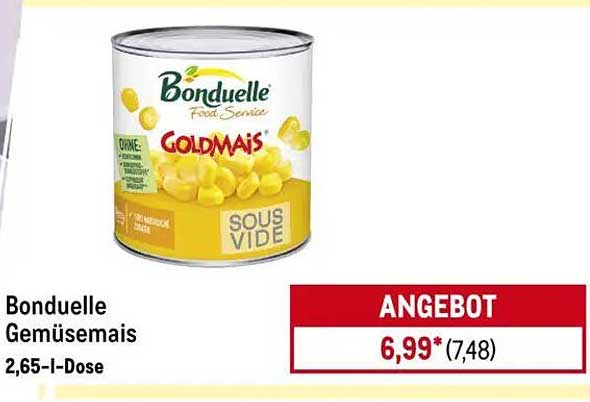 Bonduelle Gemüsemais 2,65-I-Dose