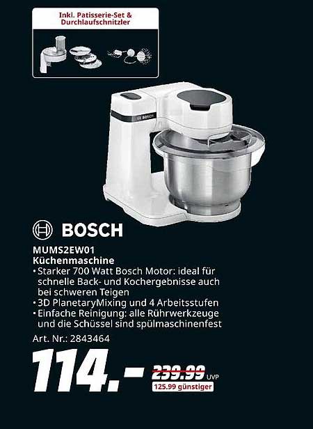 BOSCH MUMS2EW01 Küchenmaschine