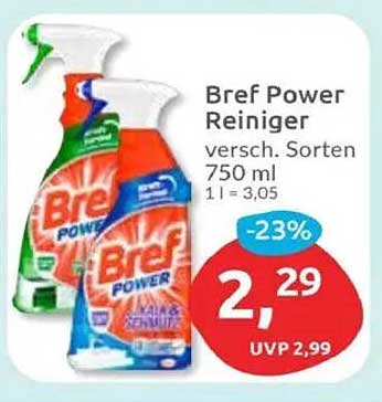 Bref Power Reiniger verschiedene Sorten 750 ml