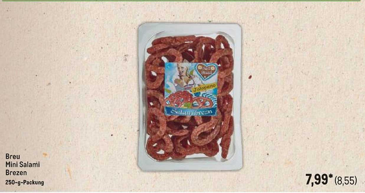 Breu Mini Salami Brezen 250-g-Packung