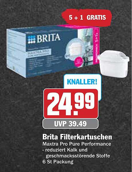 Brita Filterkartuschen Maxtra Pro Pure Performance - 6 Stück Packung