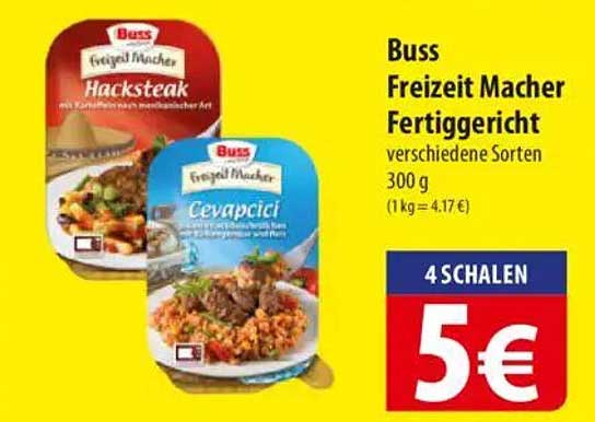 Buss Freizeit Macher Fertiggericht 300 g - verschiedene Sorten