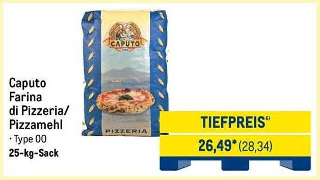 Caputo Farina di Pizzeria/Pizzamehl - Type 00, 25-kg-Sack