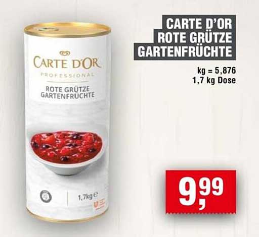 CARTE D'OR ROTE GRÜTZE GARTENFRÜCHTE