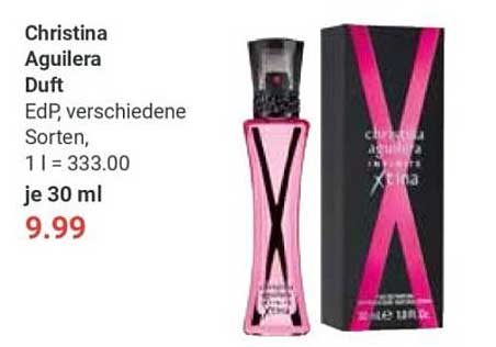 Christina Aguilera Duft EdP, verschiedene Sorten, je 30 ml