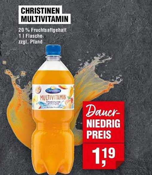 Christinen Multivitamin 1 L Flasche - Dauer-Niedrig Preis