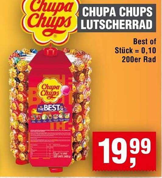 CHUPA CHUPS Lutscher-Rad 200er Packung