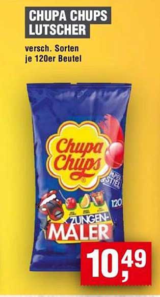 Chupa Chups Lutscher - Verschiedene Sorten, 120er Beutel